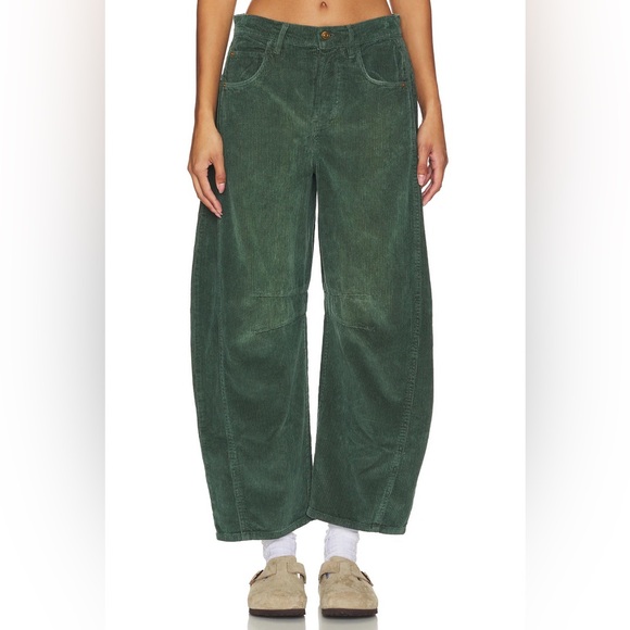 New Free People x We The Free Good Luck Cord in Cypress Green | Size 28 - Picture 7 of 16